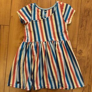 Tea Collection Girls Striped Dress, Size 5